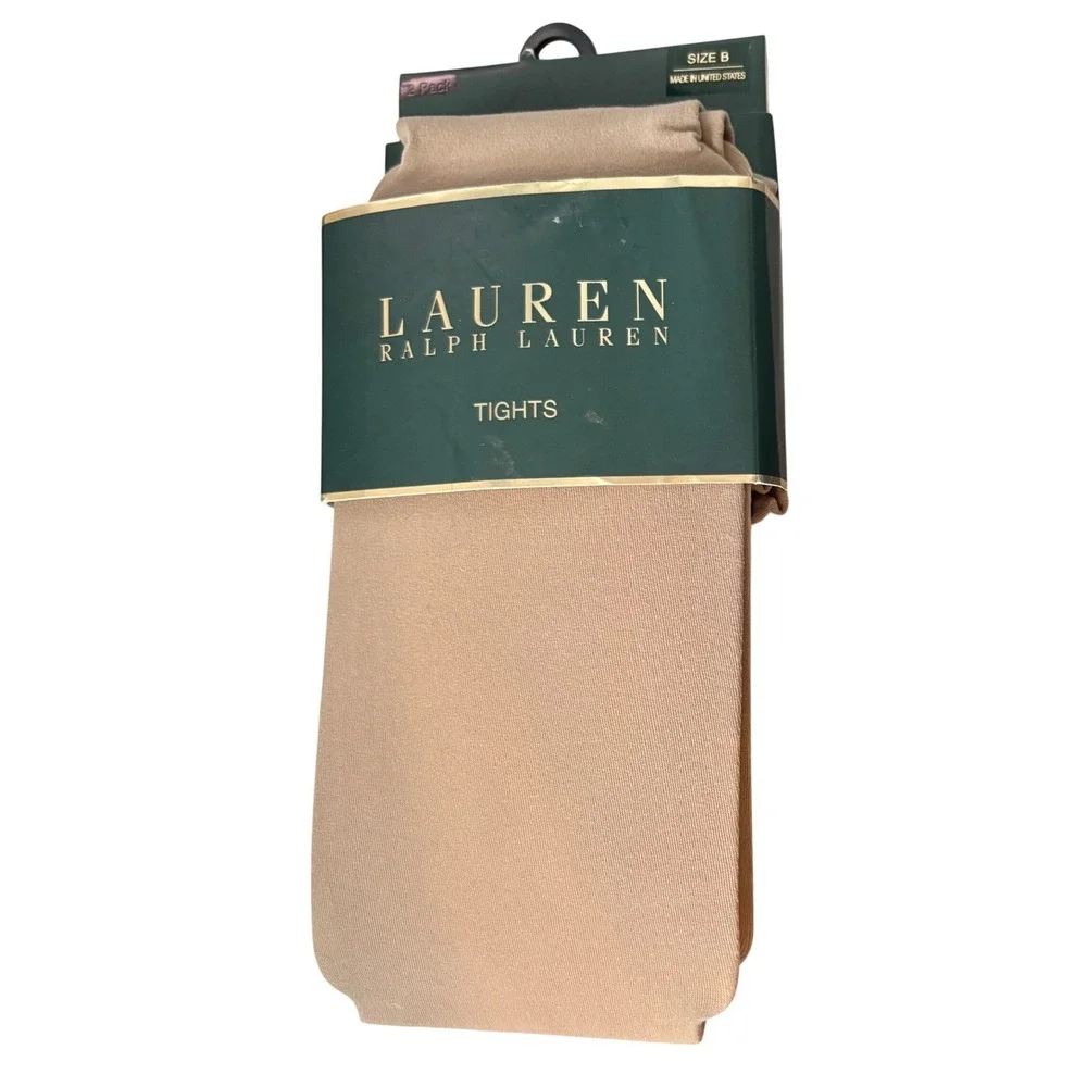 Lauren Ralph Lauren Tights Size B Tan Opaque New HT 5'4